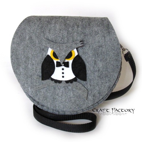Owlastic Penguin - okrągła listonoszka Craft Factory
