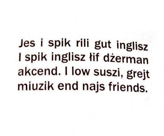 jes i low inglisz ruda klara
