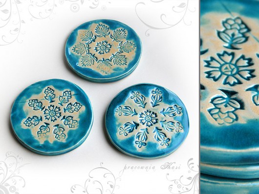 podstawki india blue katha
