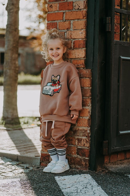 bluzy dla chłopców Dres oversize Bulldog Ride