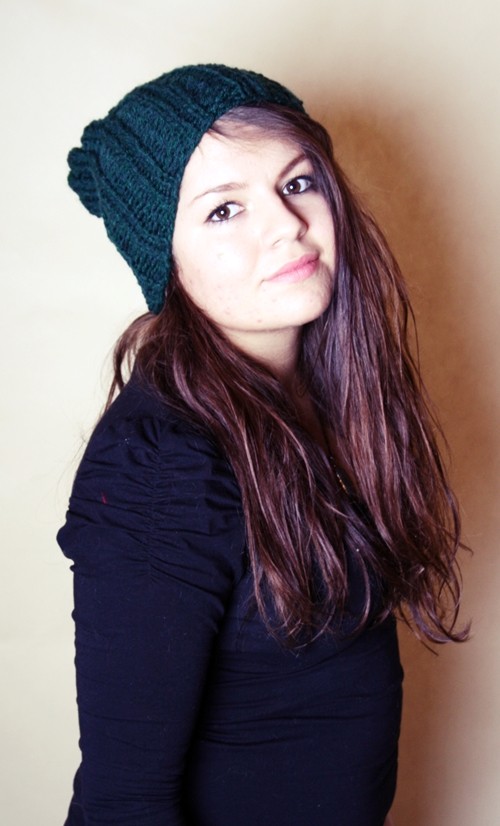 zilona czapka  Mademoiselle Patrini