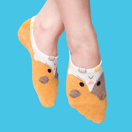 Skarpetki stopki damskie z rudą myszką CandySox