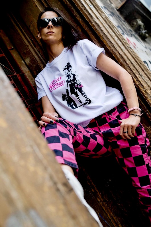 T-shirt biały różowy damski Dream Religion DREAM RELIGION