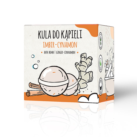 produkty do kąpieli Kula do kąpieli Imbir - Cynamon