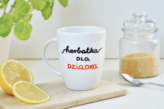 Kubek Herbatka dla dziadka Pracownia Faramuszka
