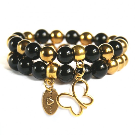 black & gold III : ONYKS & HEMATYT kaktusia