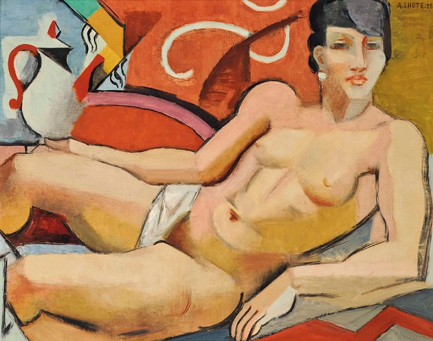 obrazy Andre Lothe - Akt z czajnikiem - obraz na płótnie lub plakat