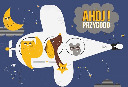 plakat 50x70 ahoj przygodo polkastudio