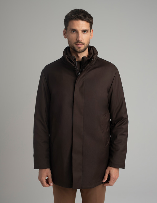 płaszcze i kurtki męskie Płaszcz męski nissoria brązowy