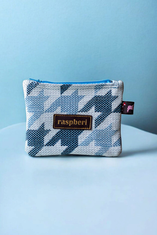 portfele damskie Portfelik etui na klucze 2w1 w pepitkę