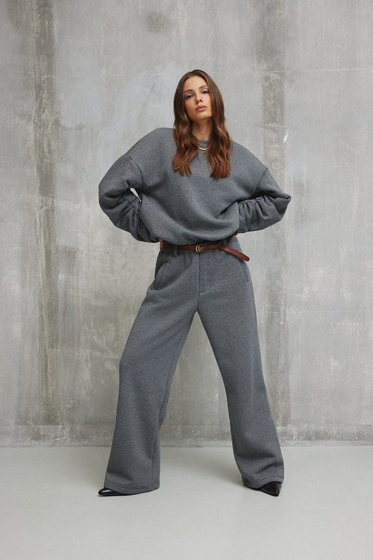 spodnie dresowe damskie Spodnie SOHO dark gray