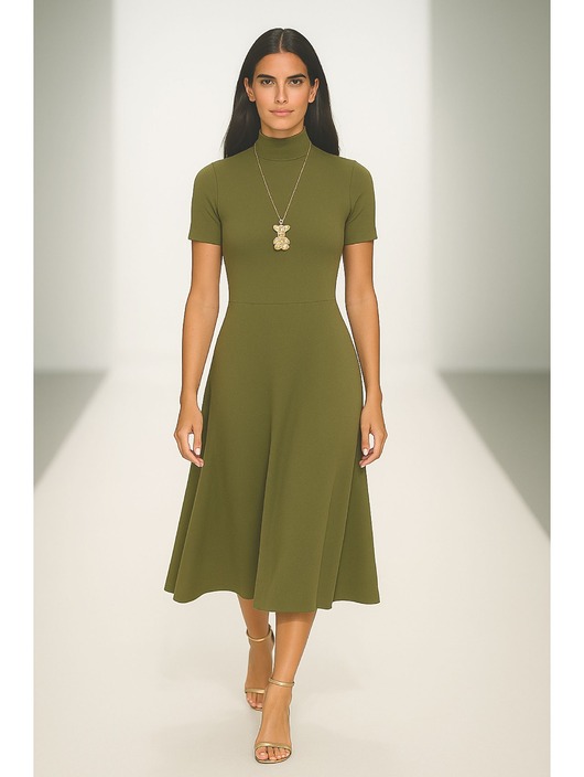 sukienki midi damskie Sukienka khaki YY300050