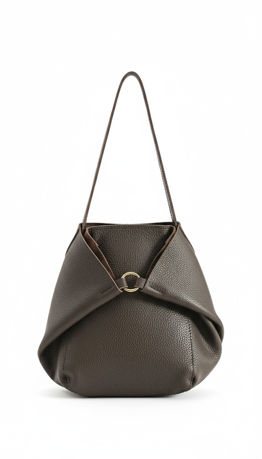 torby na ramię Stylowa, wielofunkcyjna torebka - ciemnobrązowa