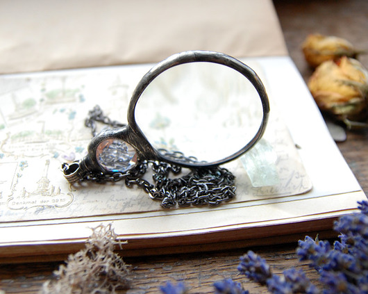 LUPA Z DIAMENTEM - Diamond loupe - Diamant Lupe MARIAELA