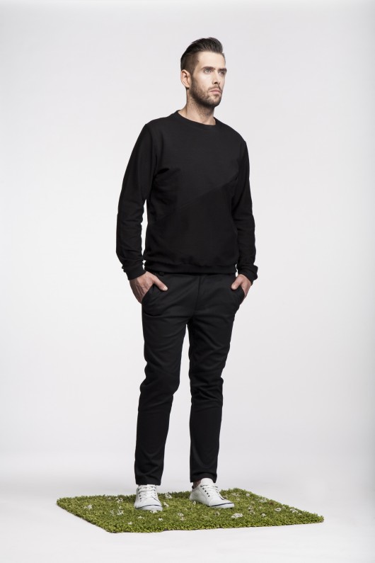 Asymmetric blouse unisex (kolor:czarny) PAULINA PTASHNIK