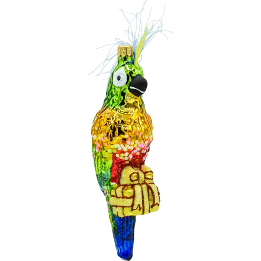 ozdoby choinkowe Bombka choinkowa: Papuga z prezentem