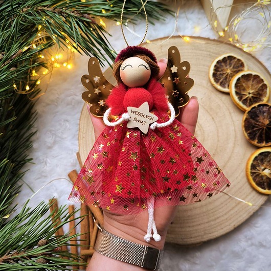 dekoracje świąteczne Zawieszka Anielinka