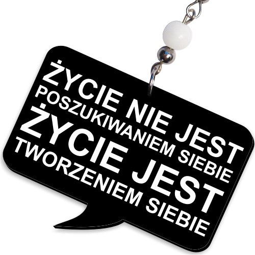 Dymki Życie jest Tworzeniem Siebie Modny Design