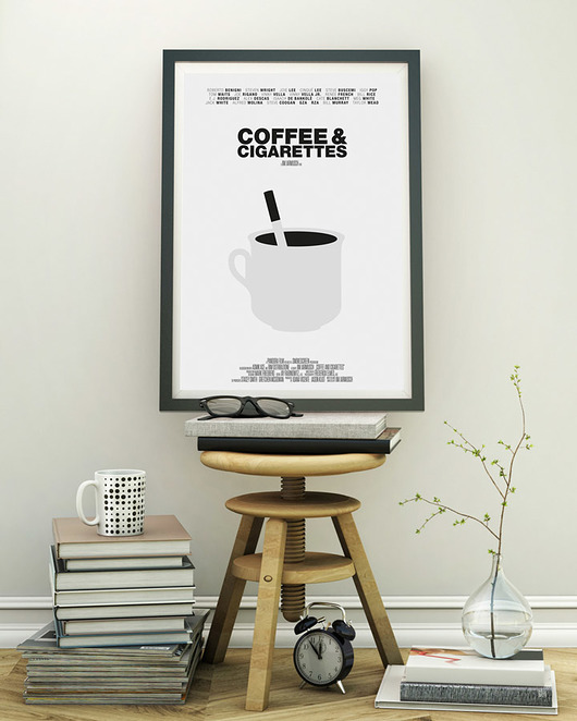 Coffee and Cigarettes - plakat minimalmill