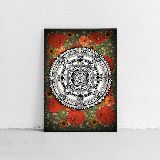 grafiki i ilustracje Mandala. Plakat