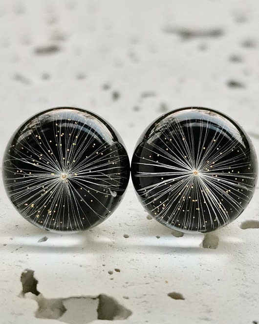 Kolczyki - sztyfty z dmuchawcem Grol Jewellery
