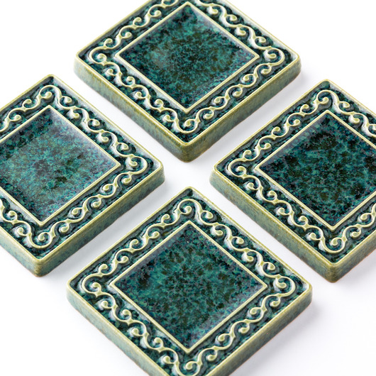 kafle i panele Kafle VIVACE szmaragdowe, 5cm x 5cm, ręcznie robione