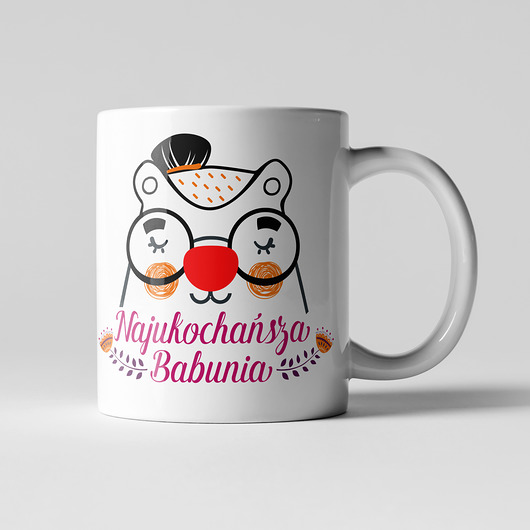 Kubek Najukochańsza Babcia FajnyMotyw