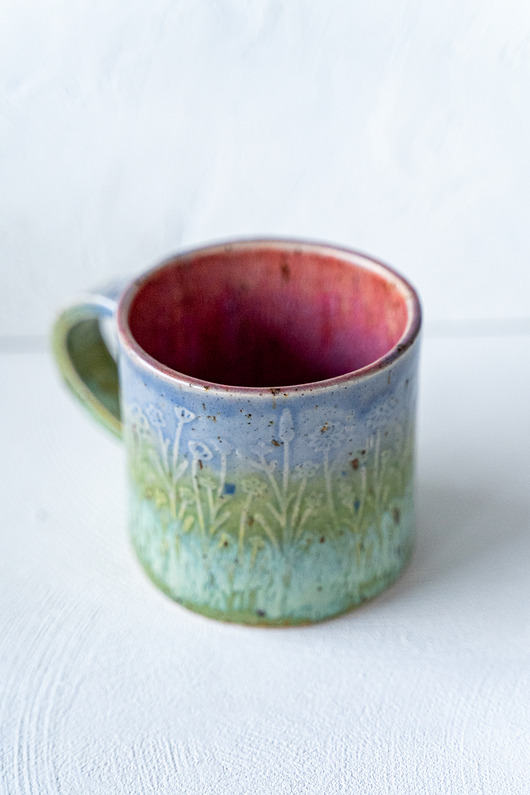 kubki Kubek z uchem ŁĄKA