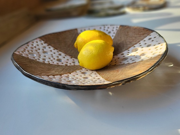 patery i talerze Ażurowa ceramiczna patera