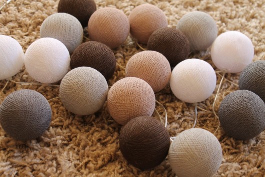 Cotton Ball Lights Chestnut 20 kul cottonove love