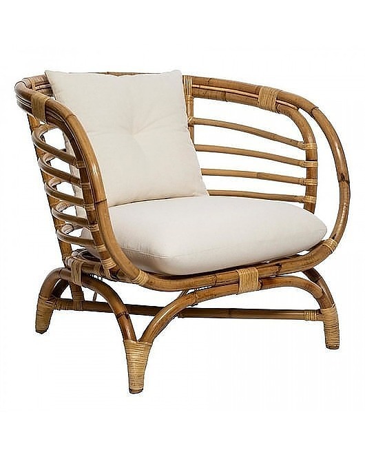 fotele Fotel Rattanowy Boho Zone