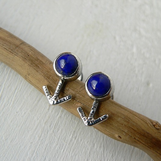Kolczyki -lapis lazuli- Emilia Woźniak