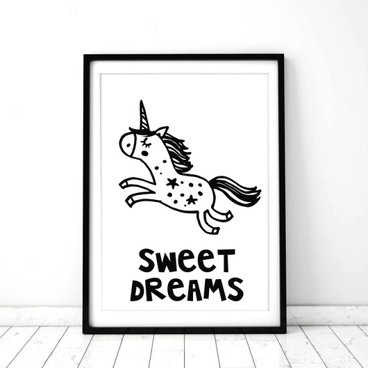 OBRAZEK SWEET DREAMS A3 PLAKAT Dekoracjan