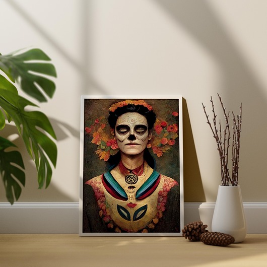 plakaty Plakat Frida Halloween