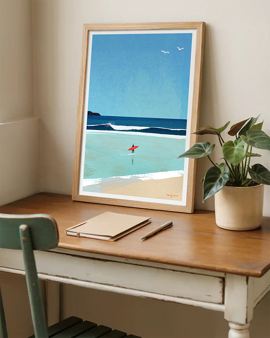 plakaty Poranny surfing - plakat 50x70 cm