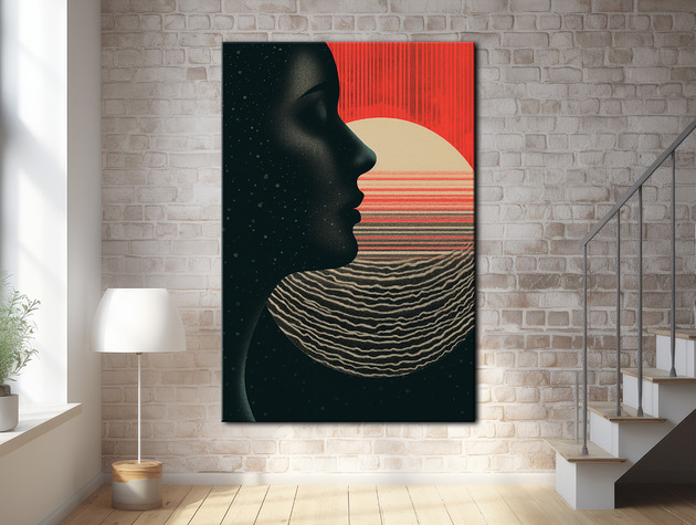 plakaty Pył księżycowy - Plakat - Druk - Kolaż, Abstrakcja, Surrealizm, Loft #15