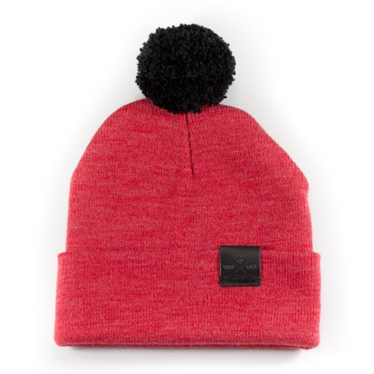 ANYWAVES Pom Beanie (heather red) anywaves