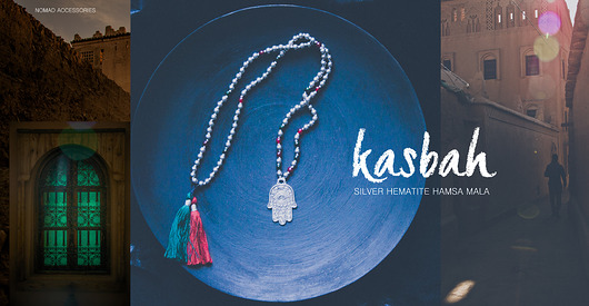 wisiory KASBAH MALA naszyjnik / amulet HAMSA