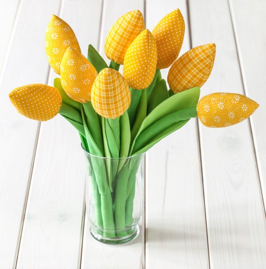 TULIPANY, żółty bawełniany bukiet MYK STUDIO