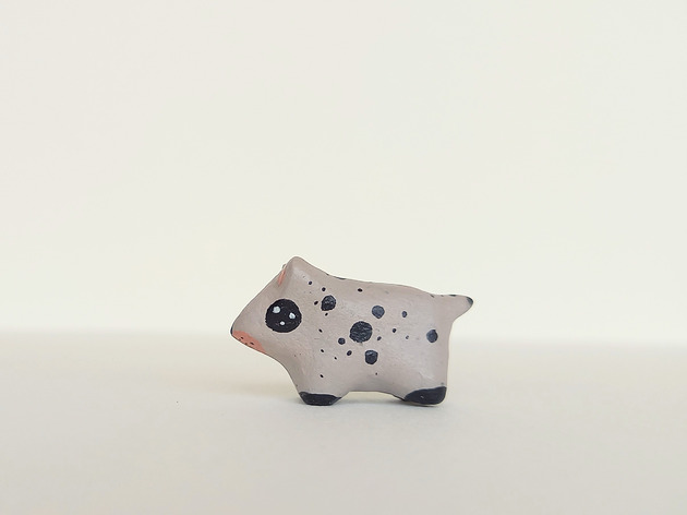 figurki i rzeźby Miniaturowa figurka pieska