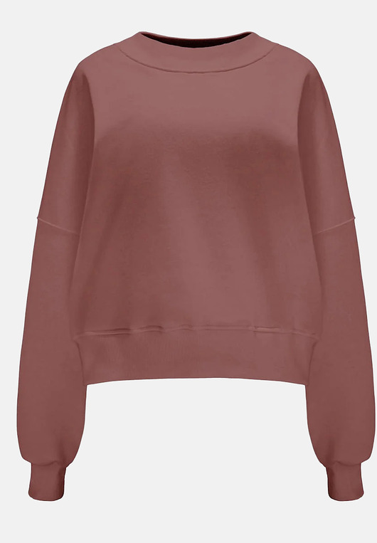 bluza bez kaptura damska Bluza Iconic Rose Brown