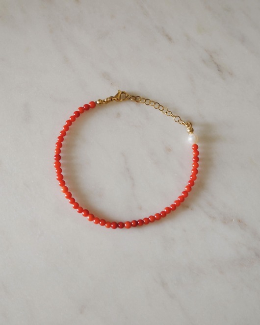bransoletki z kamieni naturalnych Bransoletka z kamieni naturalnych koral
