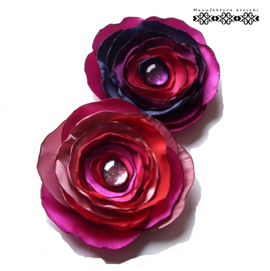 Petunia rosa Manufaktura broszki