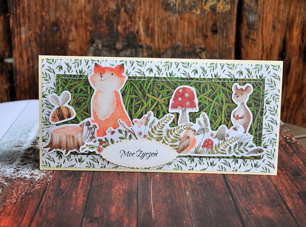 kartki scrapbooking Kartka ze zwierzątkami