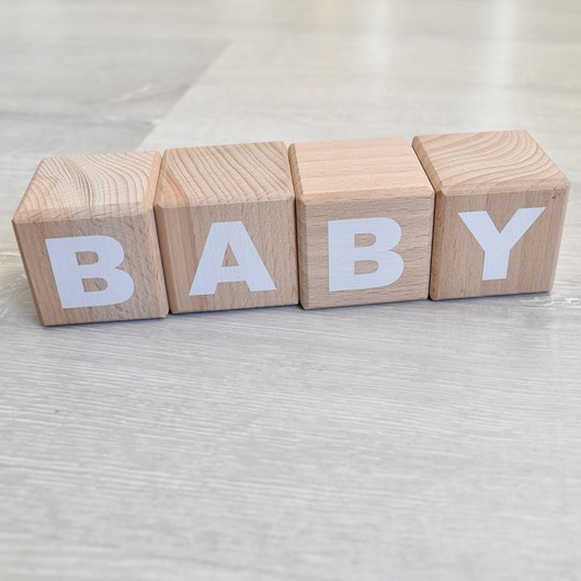 klocki i zabawki drewniane Drewniane Kostki BABY