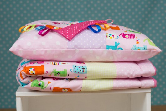 Lekki kocyk i podusia Bawełna Polarek GRATIS LalaShop