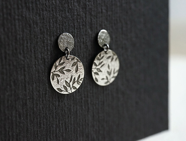 kolczyki srebrne Kolczyki srebrne Olive tree