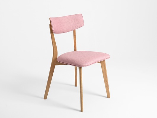 Krzesło Tone Soft, różowy, naturalny CustomForm