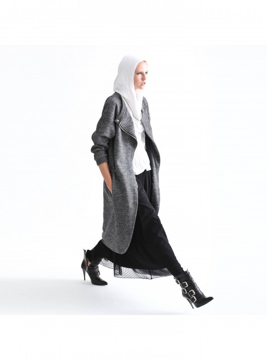 RUN! WOOL COAT grey Aga Guz