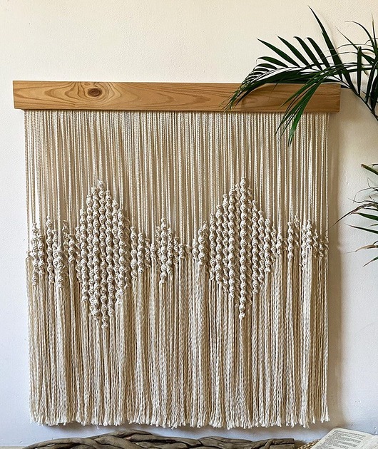 makramy Minimalistyczna nowoczesna modernistyczna makrama  boho XXL